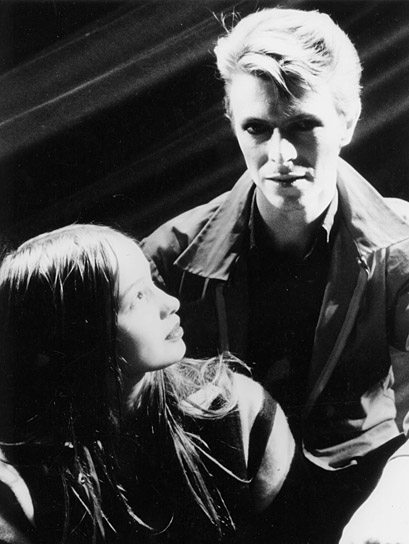 Natja Brunckhorst, David Bowie (v.l.n.r.) in "Christiane F. - Wir Kinder vom Bahnhof Zoo" (1981)