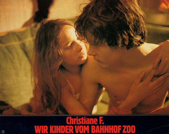 Natja Brunckhorst, Thomas Haustein (v.l.n.r.) in "Christiane F. - Wir Kinder vom Bahnhof Zoo" (1981)
