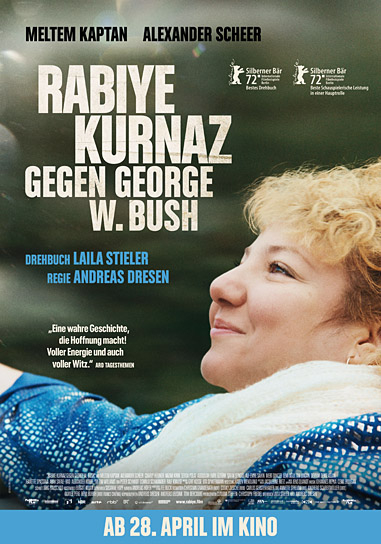 Filmplakat von "Rabiye Kurnaz gegen George W. Bush" (2022); Quelle: Pandora Film Verleih, DFF