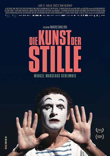 Filmplakat von "Die Kunst der Stille - Marcel Marceaus Geheimnis" (2021); Quelle: W-film, DFF