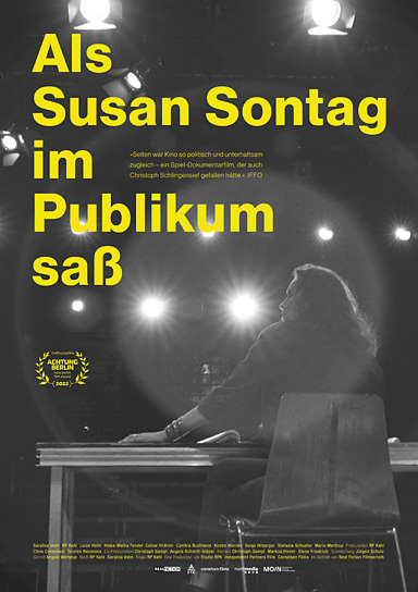 Filmplakat von "Als Susan Sontag im Publikum saß" (2021), Quelle: Real Fiction Filmverleih, DFF, © Studio RPK