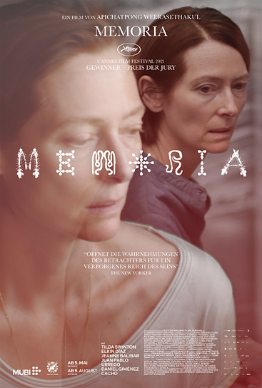 Filmplakat von "Memoria" (2021); Quelle: Port au Prince Pictures, DFF