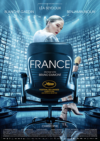 Filmplakat von "France" (2021); Quelle: MFA+ Filmdistribution, DFF