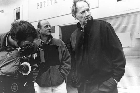 Peter Zeitlinger, Dieter Dengler, Werner Herzog (v.l.n.r.) bei den Dreharbeiten zu "Flucht aus Laos" (1997/98)