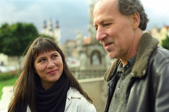 Eva Mattes, Werner Herzog (v.l.n.r.) in "Mein liebster Feind" (1999)