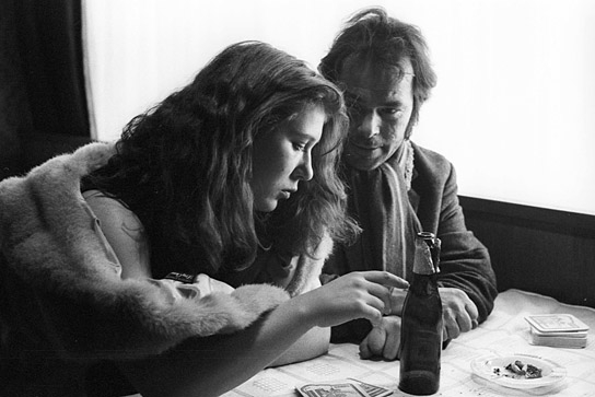 Eva Mattes, Bruno S. (v.l.n.r.) in "Stroszek" (1977)