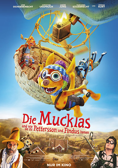 Filmplakat von "Die Mucklas und wie sie zu Pettersson und Findus kamen" (2022)