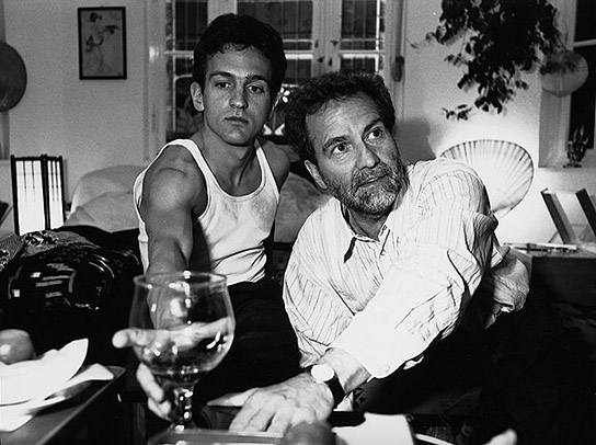 Henry Arnold, Edgar Reitz (v.l.n.r.) bei den Dreharbeiten zu "Die zweite Heimat. Chronik einer Jugend in 13 Filmen." (1992)