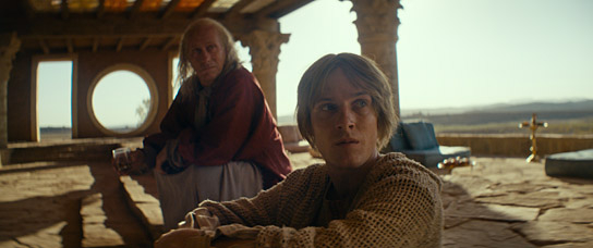 Wolfram Koch, Louis Hofmann (v.l.n.r.) in "Seneca" (2023)