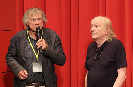 Thomas Frickel und Gunter Oehme (v.l.n.r.) zu Gast im DFF - Deutsches Filminstitut & Filmmuseum, Frankfurt am 14. Mai 2022