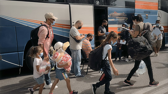 "Picknick in Moria - Blue Red Deport" (2022)