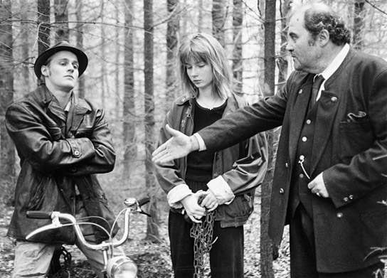 Jürgen Vogel, Katja Studt, Lambert Hamel (v.l.n.r.) in "Bumerang - Bumerang" (1989)