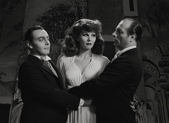 Kurt Raab (links), Romy Haag (Mitte) in "Belcanto oder Darf eine Nutte schluchzen?" (1965)
