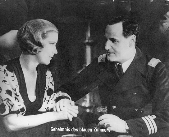 Else Elster, Hans Adalbert Schlettow (v.l.n.r.) in "Geheimnis des blauen Zimmers" (1932)