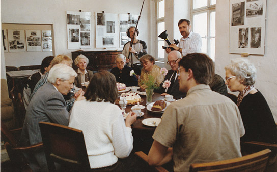 Bei den Dreharbeiten zu "Brüder und Schwestern" (1991)