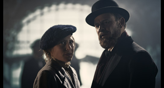 Esther Maria Pietsch, Moritz Führmann (v.l.n.r.) in "Bernhard Hoetger - Zwischen den Welten" (2024)