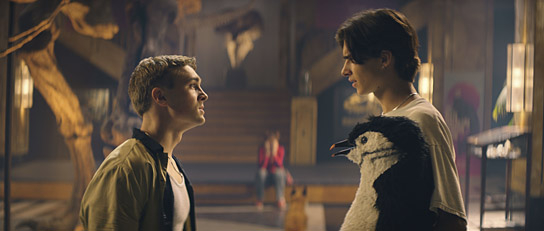 Luis Vorbach, Loris Sichrovsky (v.l.n.r.) in "Die Schule der magischen Tiere 3" (2024)