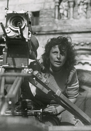 Leni Riefenstahl bei den Dreharbeiten zu "Tiefland" (1944/1953)