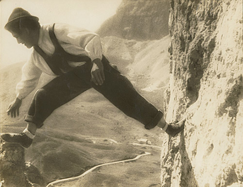 Luis Trenker in "Der große Sprung" (1927)