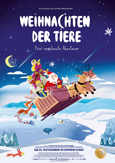 Filmplakat von "Weihnachten der Tiere" (2024)