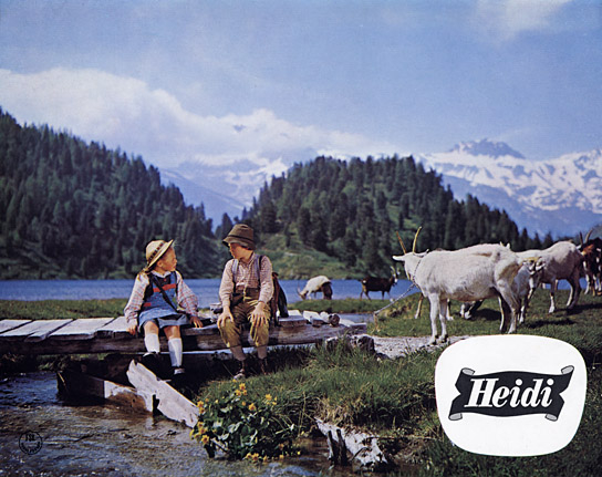 Eva Maria Singhammer, Jan Koester (v.l.n.r.) in "Heidi" (1965)