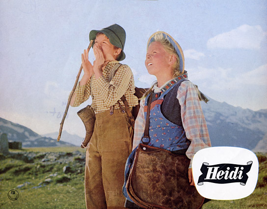 Jan Koester, Eva Maria Singhammer (v.l.n.r.) in "Heidi" (1965)