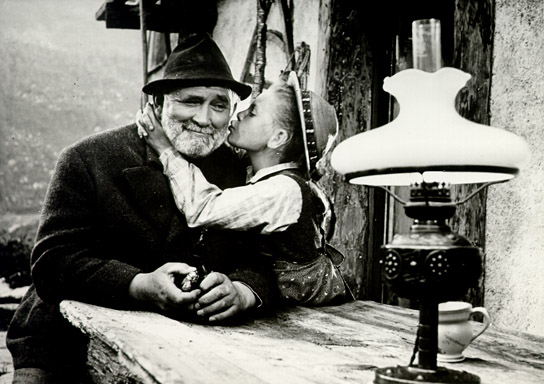 Gustav Knuth, Eva Maria Singhammer (v.l.n.r.) in "Heidi" (1965)