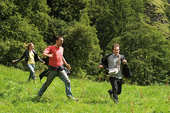Karoline Herfurth, Florian David Fitz, Johannes Allmayer (v.l.n.r.) in "Vincent will Meer" (2010)