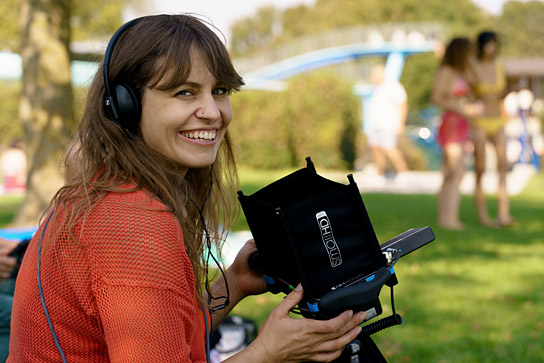 Martina Plura am Set von "Mädchen Mädchen" (2025)