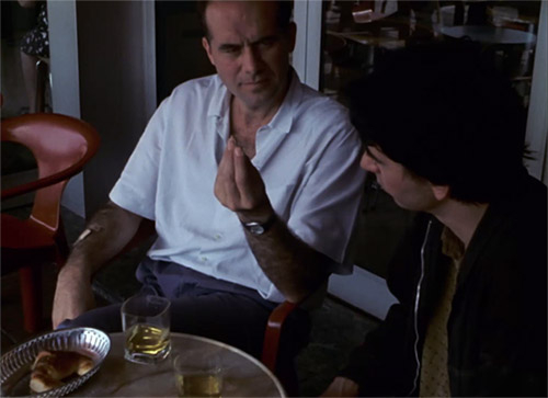 Hanns Zischler (links) in "Das offene Universum" (1989)