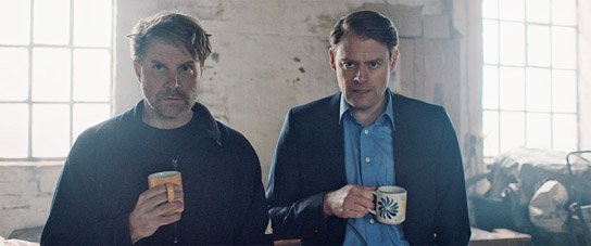 Janek Rieke, Max Giermann (v.l.n.r.) in "Beule - Zerlegt die Welt" (2022)