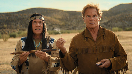 Michael Herbig, Christian Tramitz (v.l.n.r.) in "Das Kanu des Manitu" (2025)