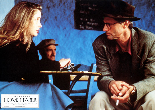 Julie Delpy (links), Sam Shepard (rechts) in "Homo Faber" (1990)