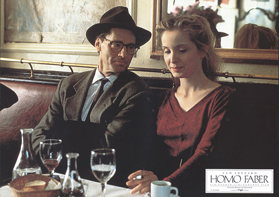 Sam Shepard, Julie Delpy (v.l.n.r.) in "Homo Faber" (1990)