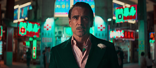 Colin Farrell in "Ballad of a Small Player" (2025)