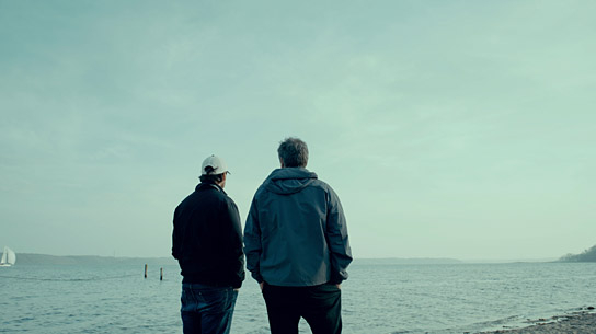 Lars Jessen, Robert Habeck (v.l.n.r.) in "Jetzt. Wohin. - Meine Reise mit Robert Habeck" (2025)