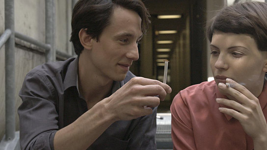 Laurence Rupp, Anja Plaschg (v.l.n.r.) in "Die Geträumten" (2016)