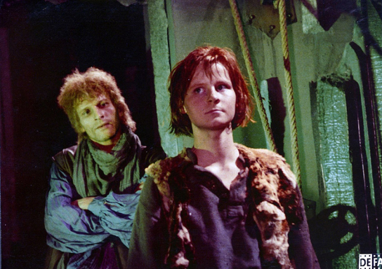 Jens-Uwe Bogadtke, Jana Mattukat (v.l.n.r.) in "Froschkönig" (1988)