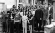 Klassentreffen der Zwanzigjährigen in der Golzower Schule, 1975 ("Lebensläufe. Die Geschichte der Kinder von Golzow in einzelnen Portraits", 1981); Quelle: BArch, FMP, © DEFA-Stiftung, Reinhard Podzuweit