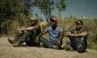 Carlos Dalmir, Kaic Lima, Marcelo di Souza (v.l.n.r.) in "Querência - Heimkehren" (2019); 