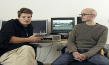 Nikolaus Geyerhalter, Wolfgang Widerhofer (v.l.n.r.) in "Schnitte in Raum und Zeit" (2006); Quelle: film & kunst