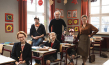 Lisa Marie Trense, Till Endemann, Violetta Arnemann, Arek Gielnik (Produzent Indi Film), Brooklyn Liebig, Sina Bianca Hentschel (v.l.n.r.) beim Drehstart von "Lucy ist jetzt Gangster" im April 2021; Quelle: Indi Film, © Indi Film, Daniel Dornhöfer
