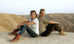 Jana Matthes, Andrea Schramm (v.l.n.r.) bem Dreh von "Endlich Tacheles" (2018/19) in Israel; Quelle: Schramm Matthes Film, © Schramm Matthes Film