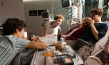 Klaus Steinbacher, Roland Schreglmann, Johannes Nussbaum,  Leonard Scheicher (v.l.n.r.) in "Hannes" (2020); Quelle: Studiocanal, DFF, © Studiocanal GmbH, Luis Zeno Kuhn