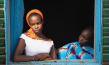 Rihane Khalil Alio, Achouackh Abakar Souleymane (v.l.n.r.) in "Lingui" (2021), Quelle: déjà-vu film, DFF, © Mathieu Giombini