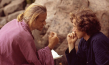 Klaus Kinski, Werner Herzog (v.l.n.r.) bei den Dreharbeiten zu "Aguirre, der Zorn Gottes" (1972)