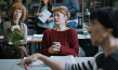 Sarah Bauerett, Leonie Benesch, Kathrin Wehlisch (vorne v.l.n.r.) in "Das Lehrerzimmer" (2023)