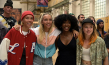 Lena Mantler, Lisa Mantler, Jobel Mokonzi, Sinje Irslinger (vorne, v.l.n.r.) in "Get Up" (2023)