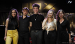 Alma Naidu, Niklas Roever, Jakoib Bänsch, Caris Hermes, Mareike Wiening (v.l.n.r.) in "Jazzfieber - The Story of German Jazz" (2023)