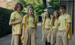 Luke Barker, Florence Baker, Gwen Currant, Ksenia Devriendt, Samuel Anderson (v.l.n.r.) in "Club Zero" (2023)